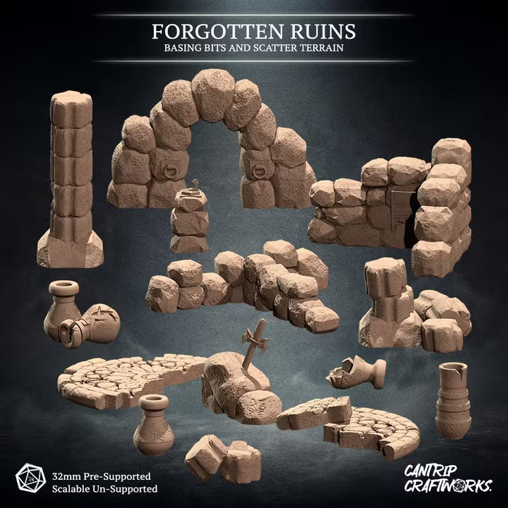 Forgotten Ruins - Basing Bits & Scatter Terrain