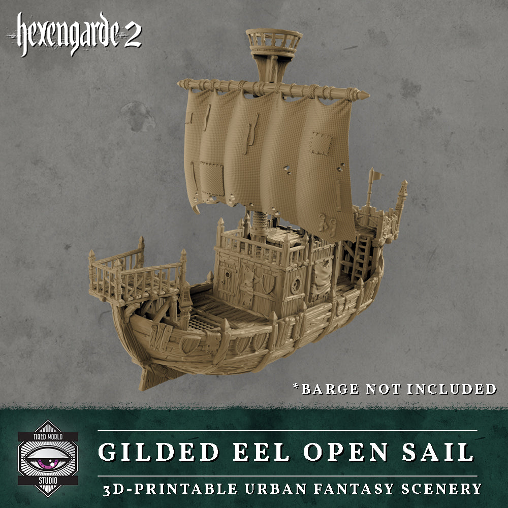 'Gilded Eel' River Barge - Tired World Studio