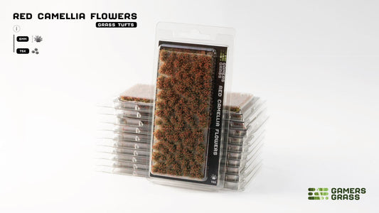 Red Camellia Flowers - By Gamers Grass