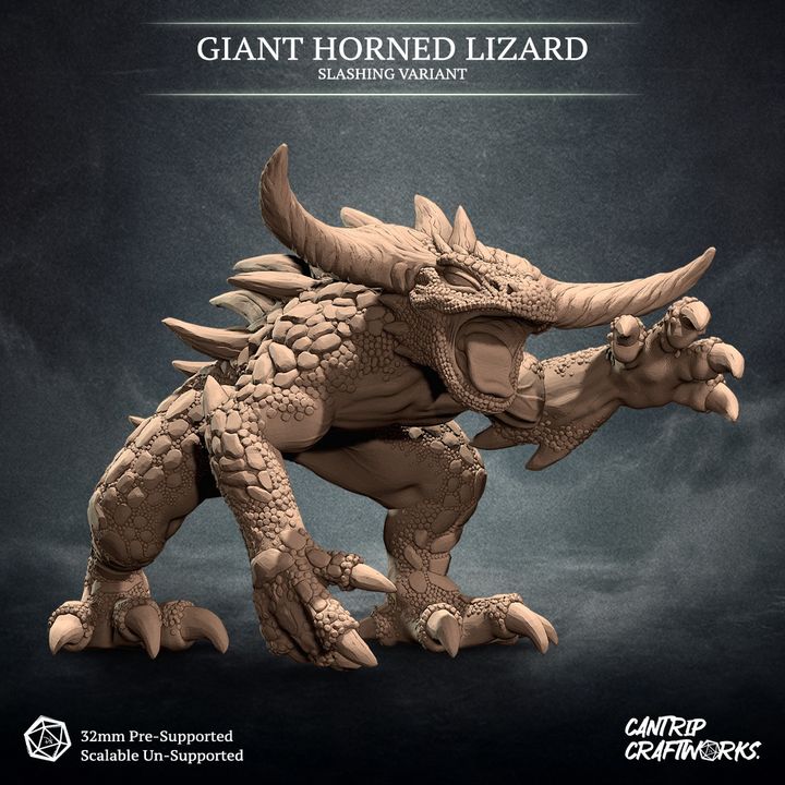 Giant Horned Lizard - Slashing Variant