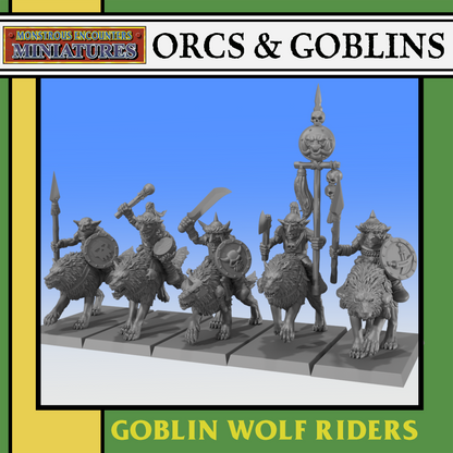 Goblin Wolf Riders By Monstrous Encounters