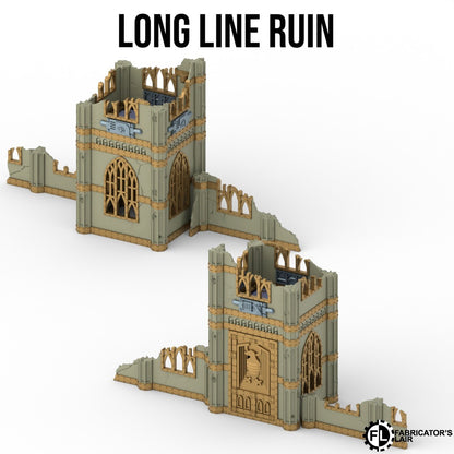 11th Edition Folding Terrain - Gothic Ruins Set