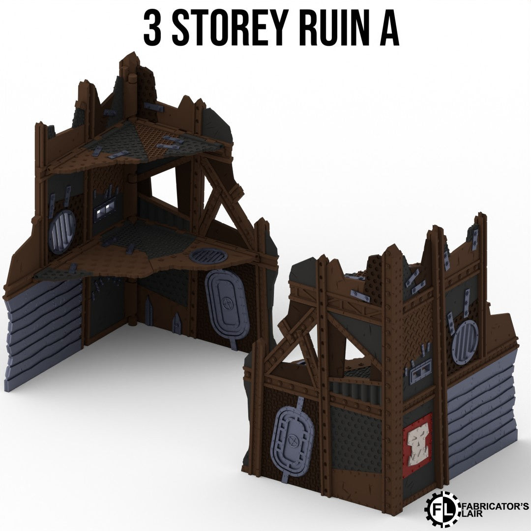 11th Edition Folding Terrain - Greenskin Ruins Set