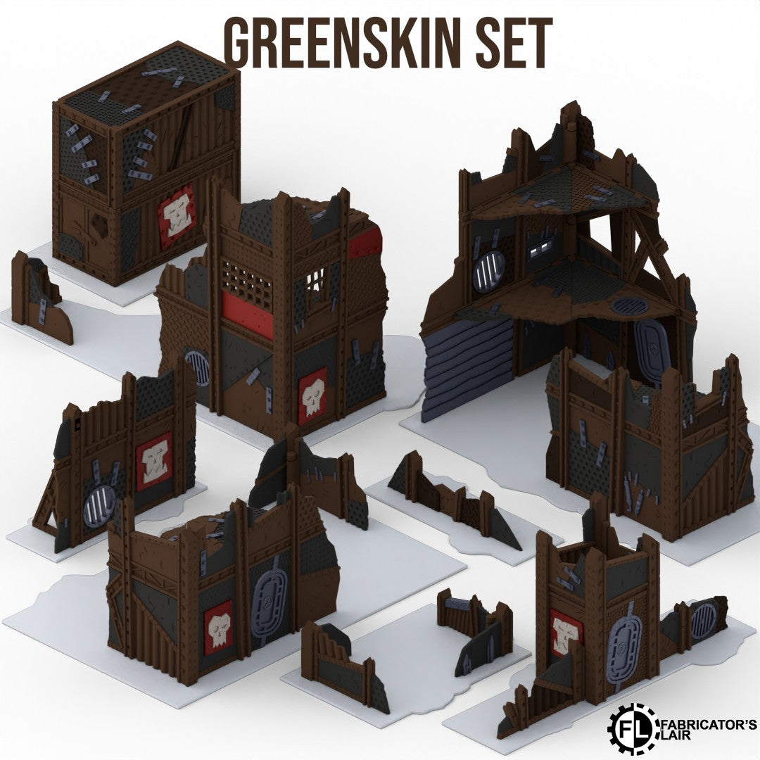 11th Edition Folding Terrain - Greenskin Ruins Set