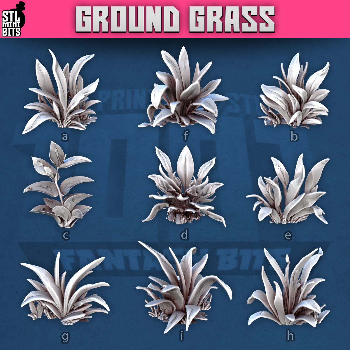 Ground Grass by STL Miniatures