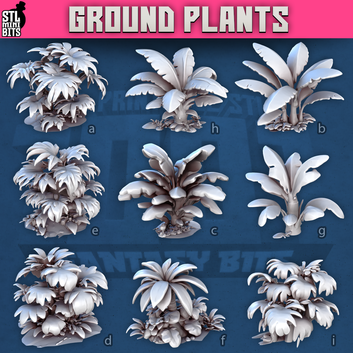 Ground Plants by STL Miniatures