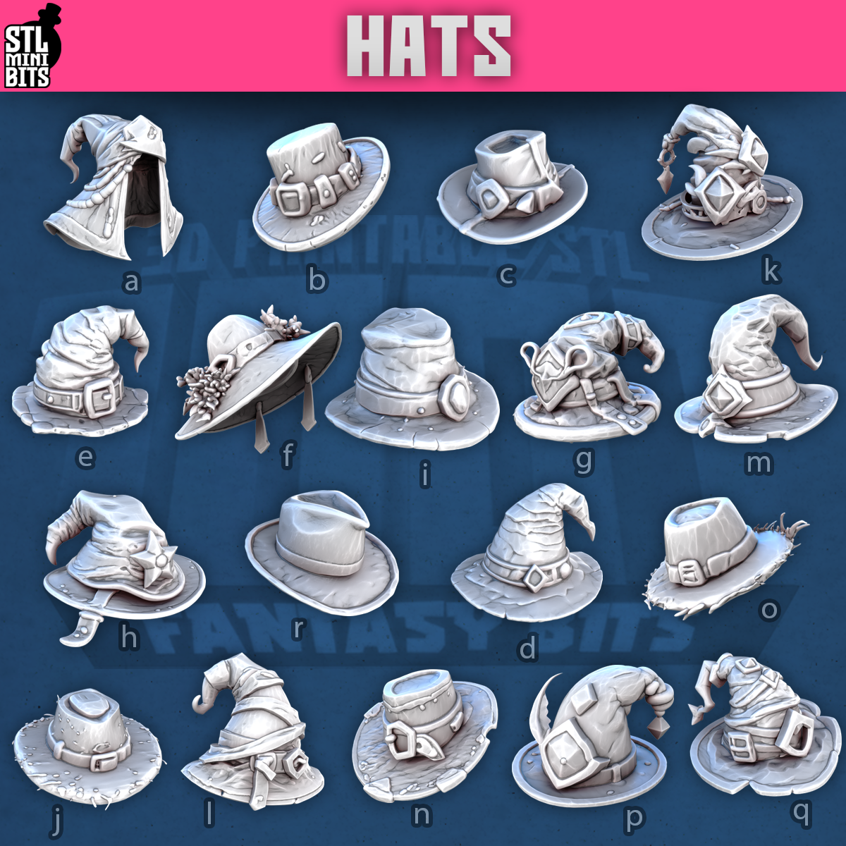 Hats by STL Miniatures