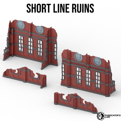 11th Edition Folding Terrain - Industrial Ruins Set