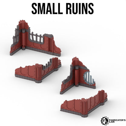 11th Edition Folding Terrain - Industrial Ruins Set