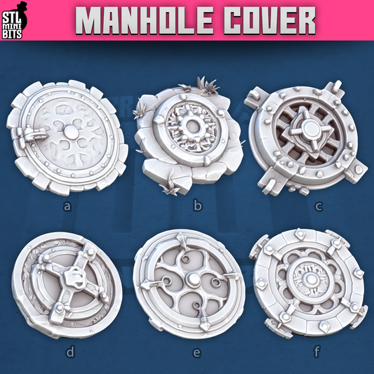 Manhole Cover by STL Miniatures