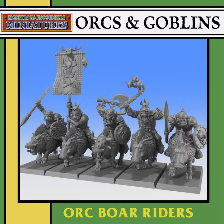 ORCS & GOBLINS: Orc Boar Riders