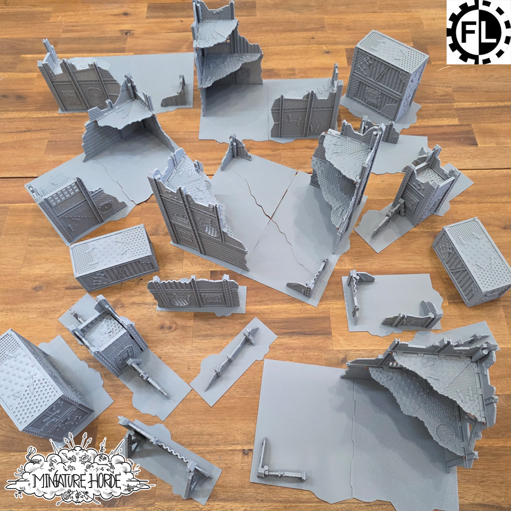 11th Edition Folding Terrain - Greenskin Ruins Set