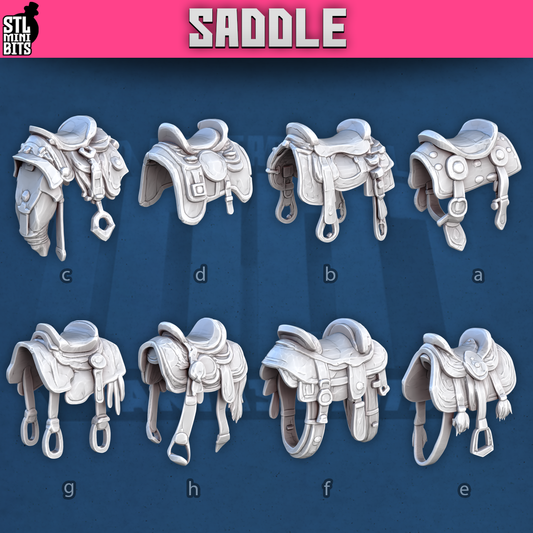 Saddles by STL Miniatures