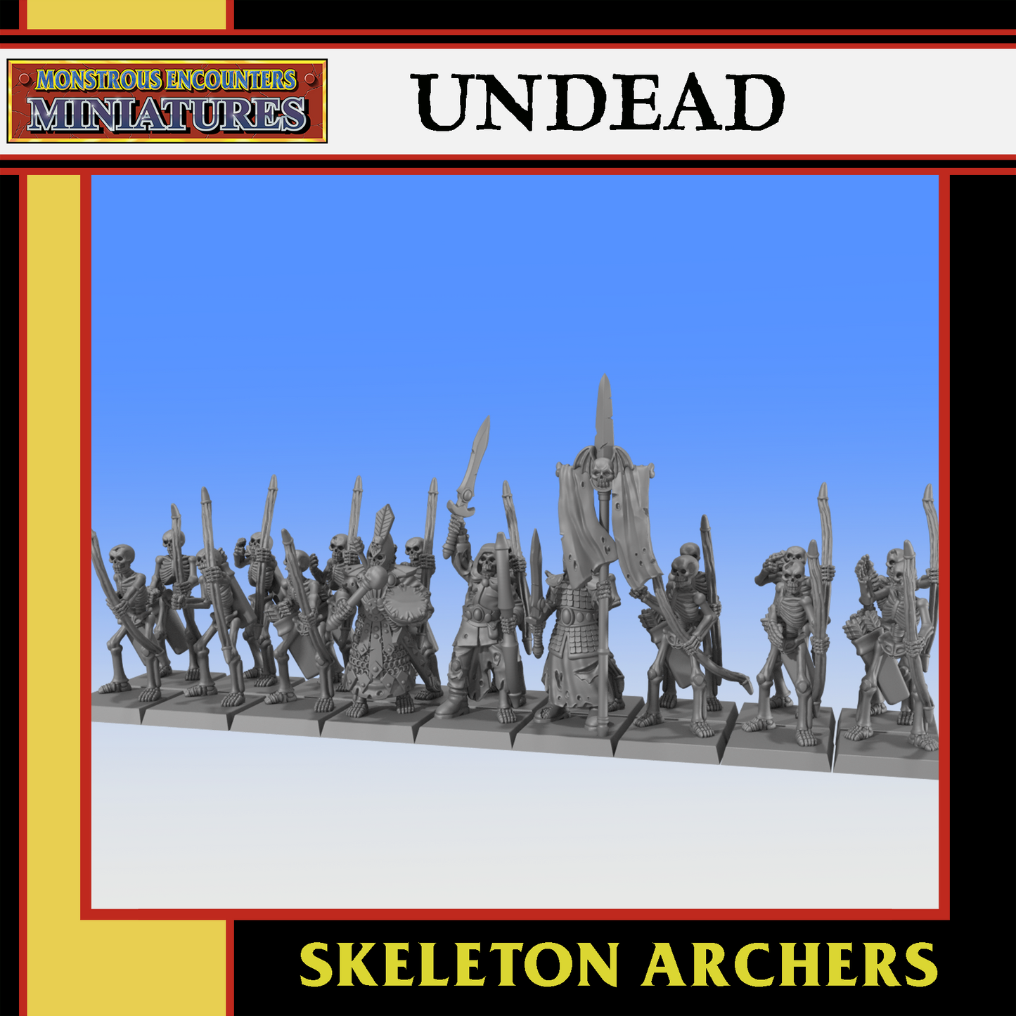 Undead Skeleton Horde Archers Unit by Monstrous Encounters