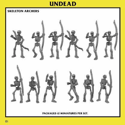 Undead Skeleton Horde Archers Unit by Monstrous Encounters