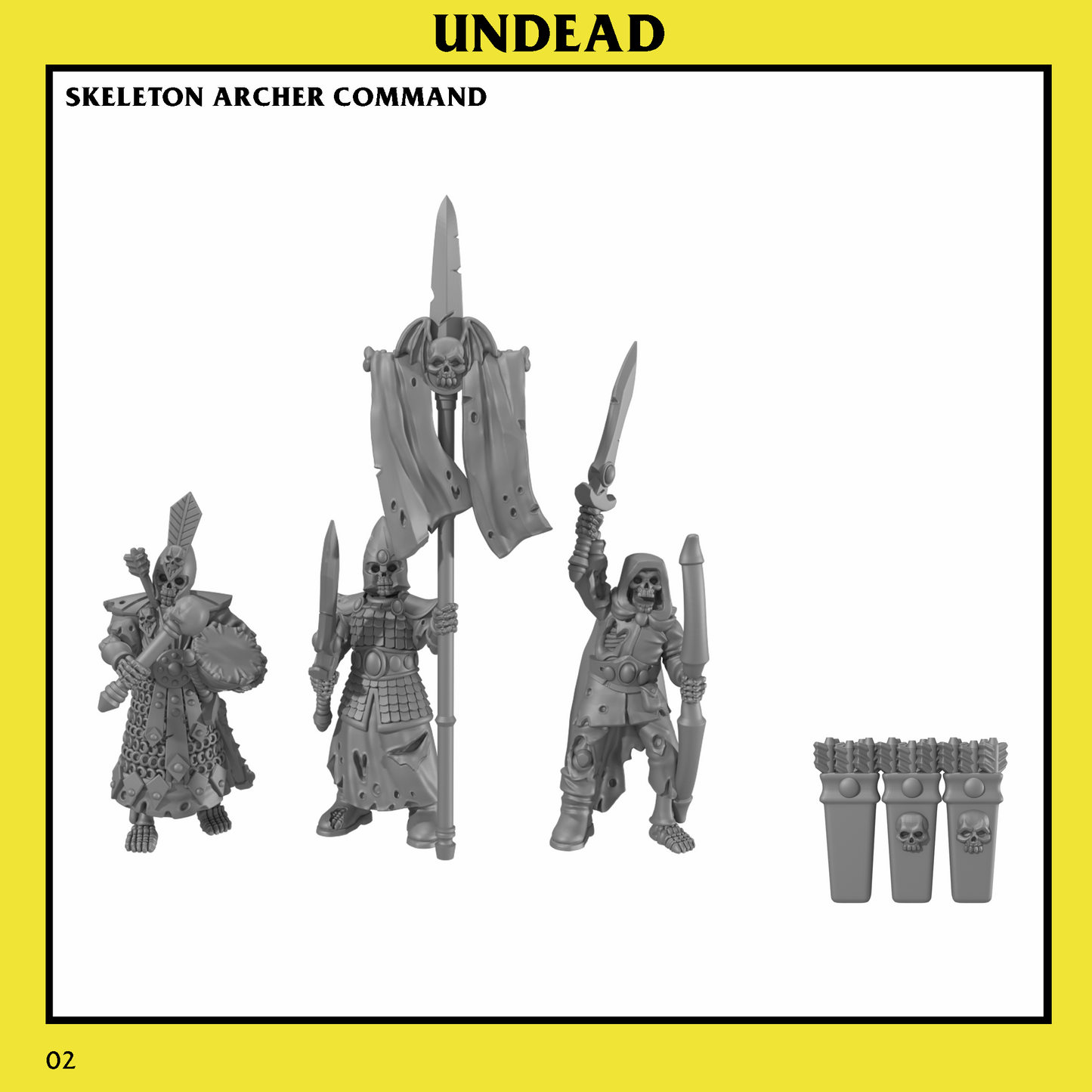 Undead Skeleton Horde Archers Unit by Monstrous Encounters