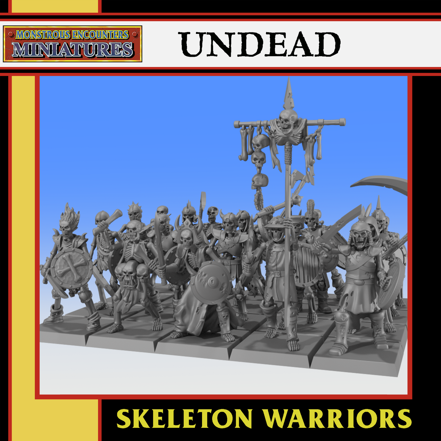 Undead Skeleton Warrior Unit by Monstrous Encounters