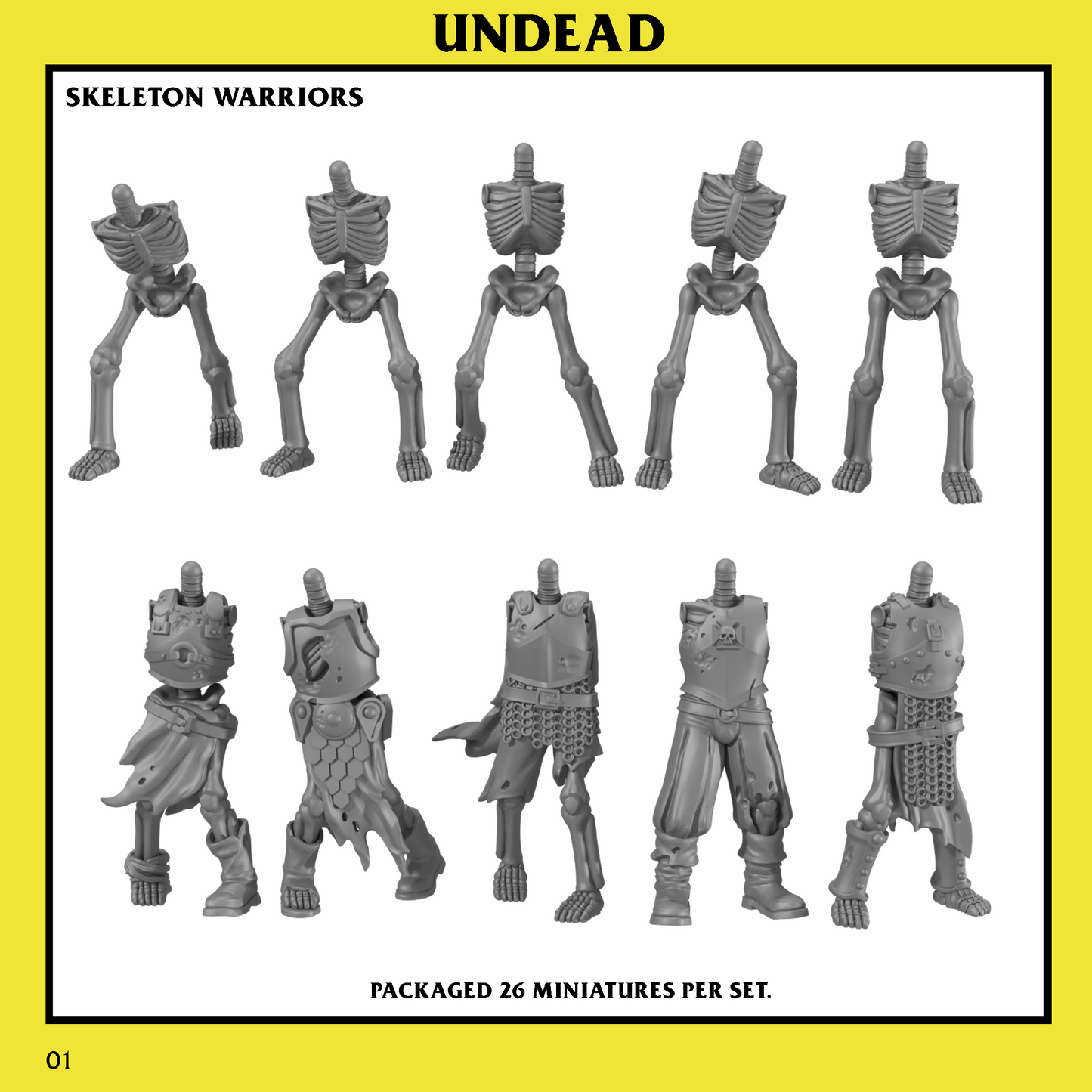 Undead Skeleton Warrior Unit by Monstrous Encounters