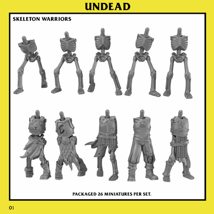 Undead Skeleton Warrior Unit by Monstrous Encounters