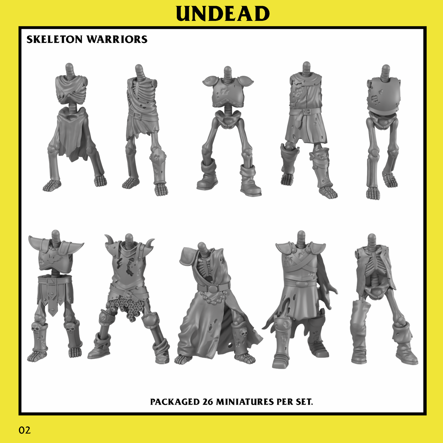 Undead Skeleton Warrior Unit by Monstrous Encounters