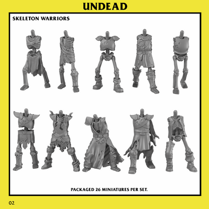 Undead Skeleton Warrior Unit by Monstrous Encounters