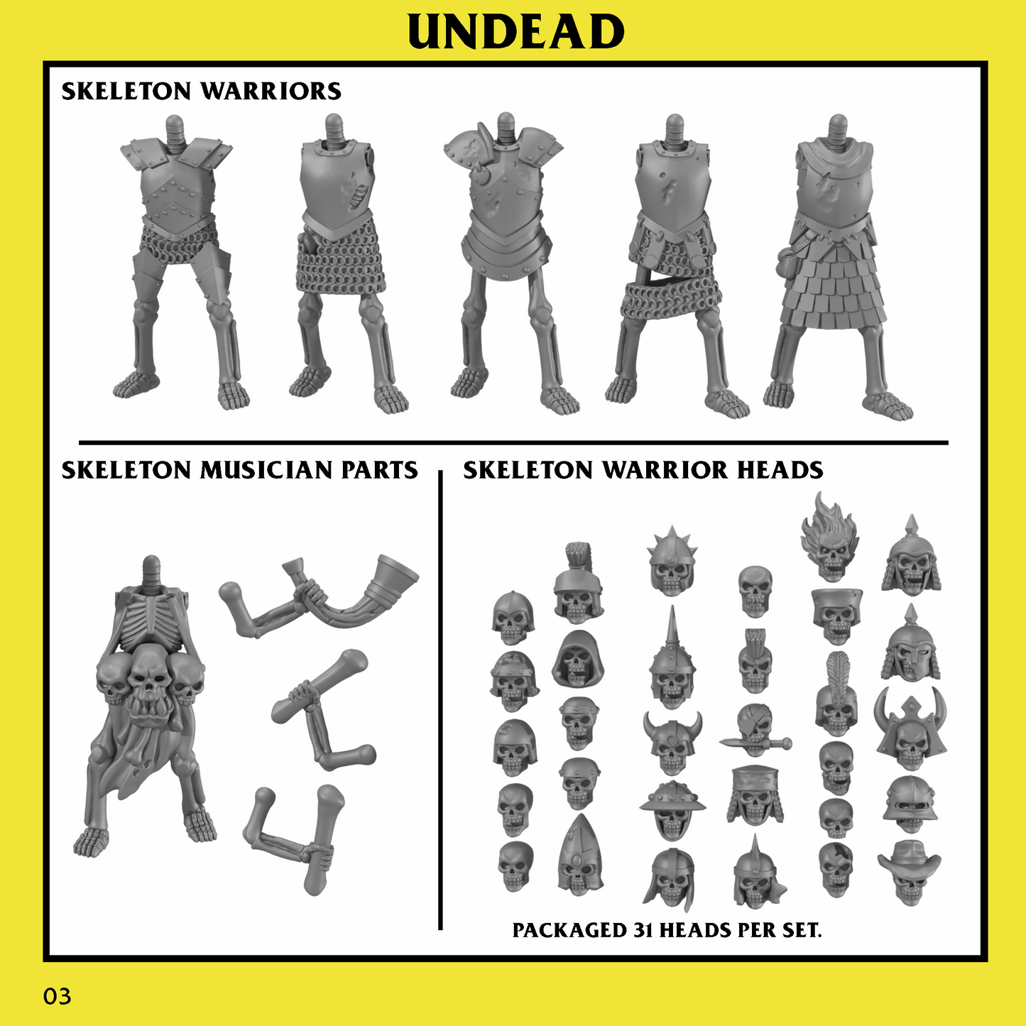 Undead Skeleton Warrior Unit by Monstrous Encounters