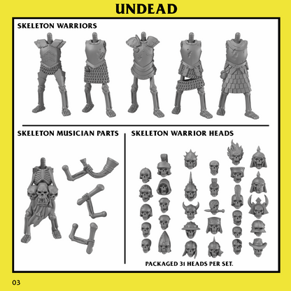 Undead Skeleton Warrior Unit by Monstrous Encounters