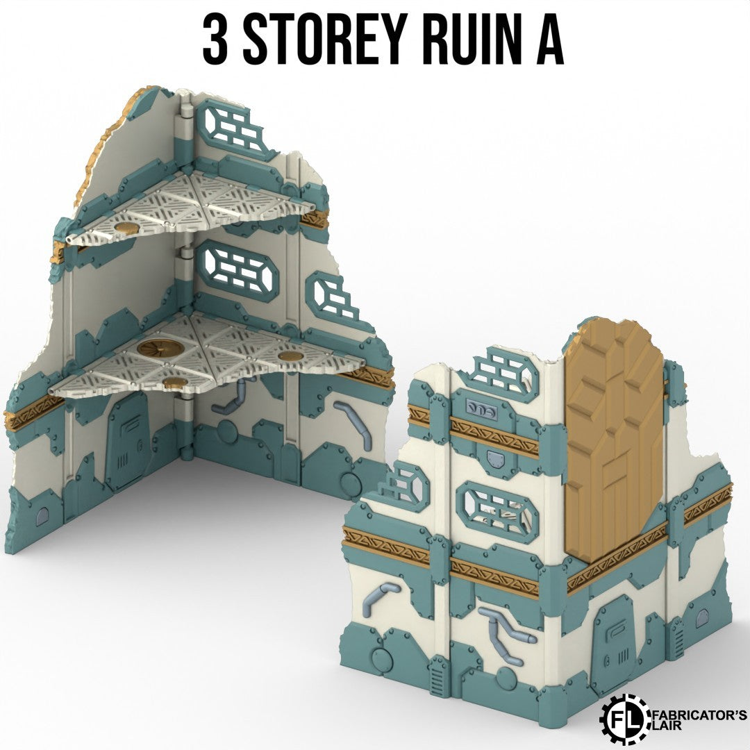 11th Edition Folding Terrain - Space Dwarf  Ruins Set