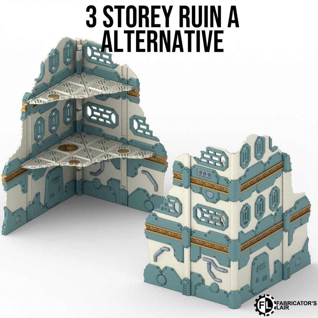 11th Edition Folding Terrain - Space Dwarf  Ruins Set