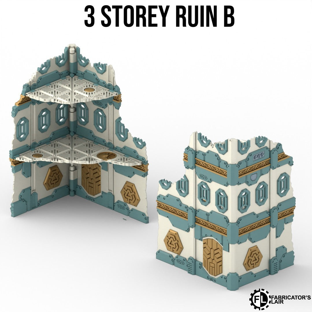 11th Edition Folding Terrain - Space Dwarf  Ruins Set