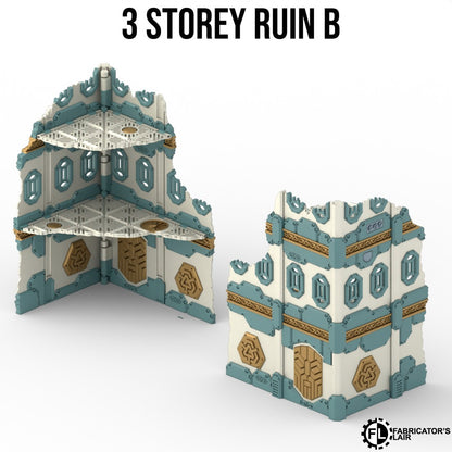 11th Edition Folding Terrain - Space Dwarf  Ruins Set