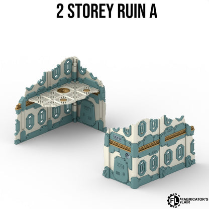11th Edition Folding Terrain - Space Dwarf  Ruins Set