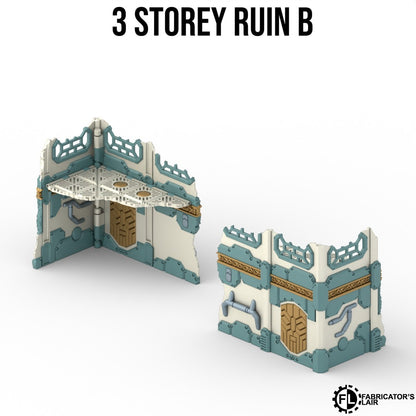 11th Edition Folding Terrain - Space Dwarf  Ruins Set