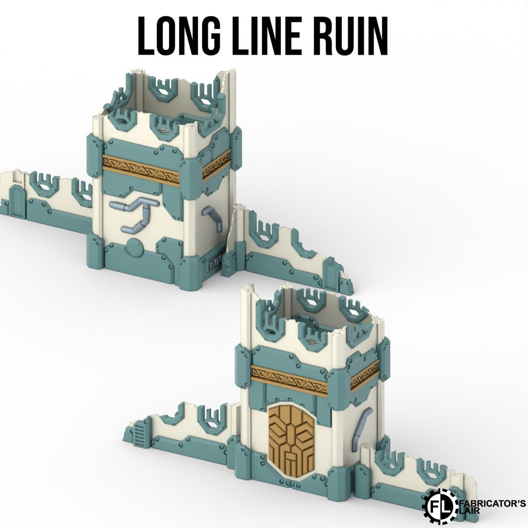 11th Edition Folding Terrain - Space Dwarf  Ruins Set