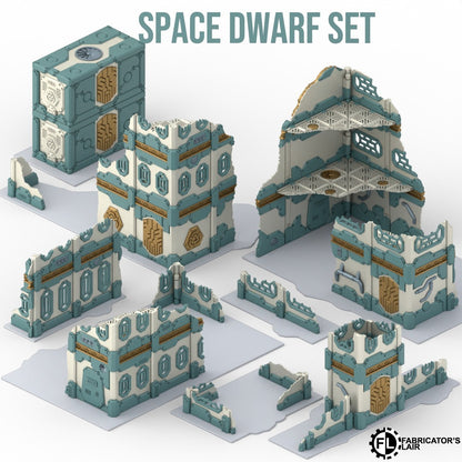 11th Edition Folding Terrain - Space Dwarf  Ruins Set
