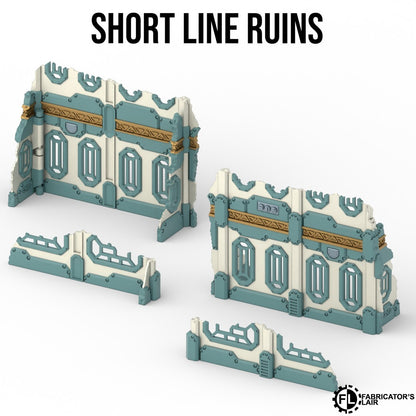 11th Edition Folding Terrain - Space Dwarf  Ruins Set