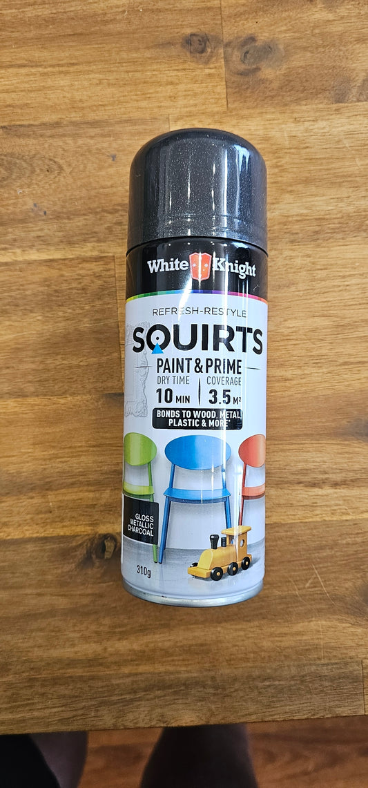 Squirts Gloss Metallic Charcoal