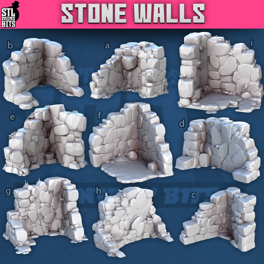 Stone Walls by STL Miniatures