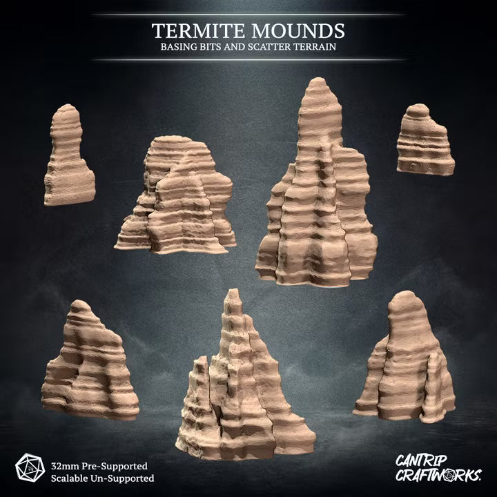 Termite Mounds- Basing Bits & Scatter Terrain