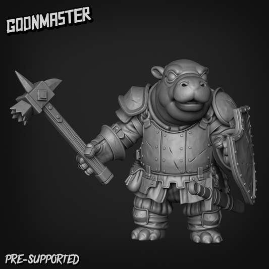 Tiny Hippo Knight By Goon Master