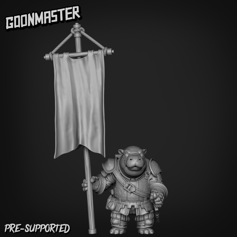 Tiny Hippo Knight By Goon Master