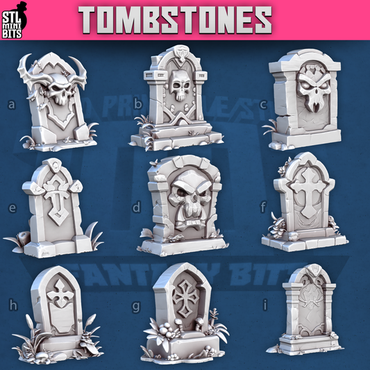 Tombstones by STL Miniatures