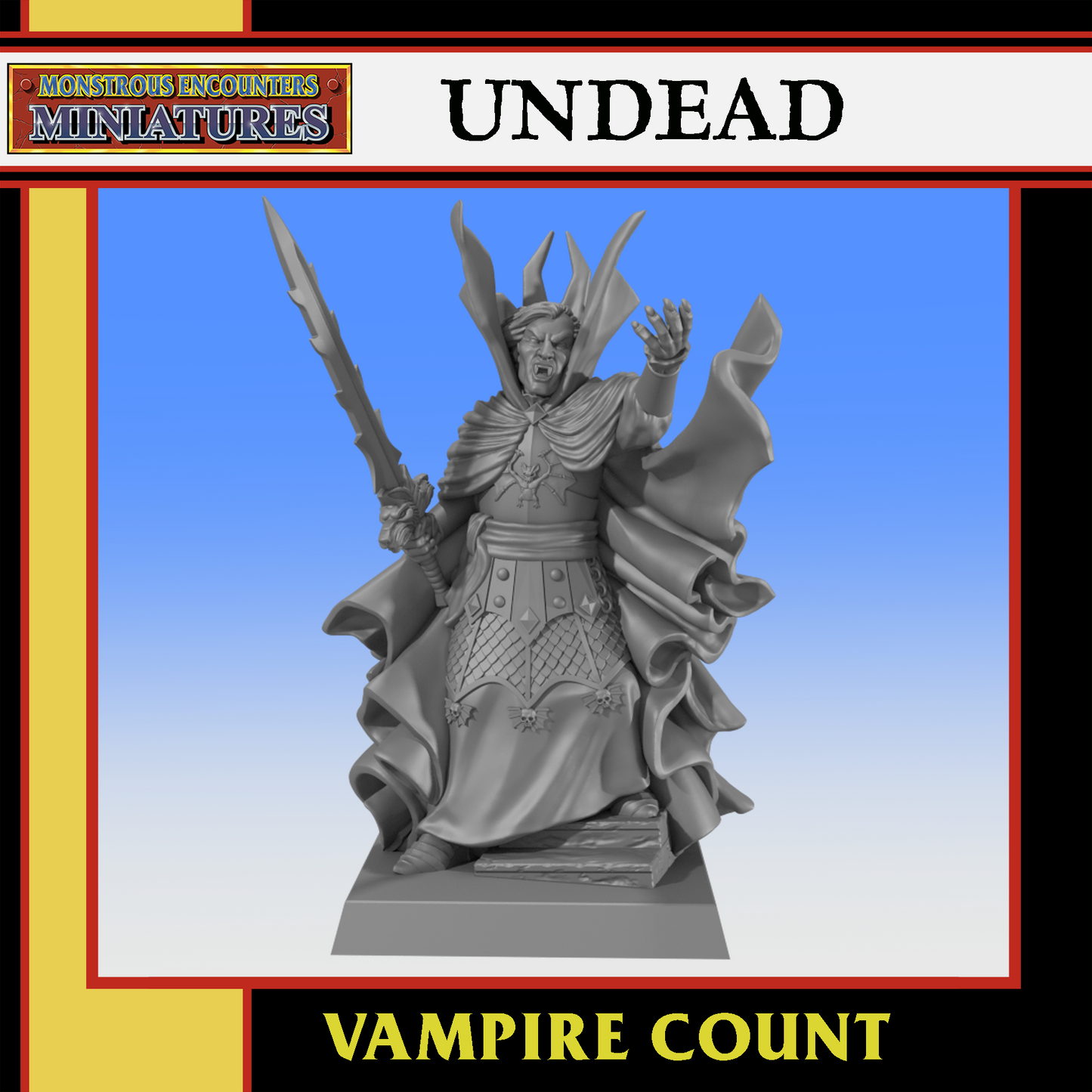 Undead Vampire Count by Monstrous Encounters