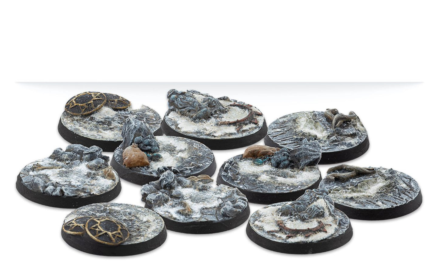 Warcrow: 30mm Northern Tribes Scenery Bases, Alpha Series