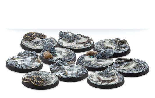 Warcrow: 30mm Northern Tribes Scenery Bases, Alpha Series