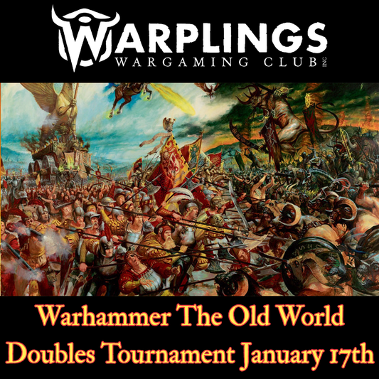 Warplings Warhammer: The Old World doubles tournament tickets