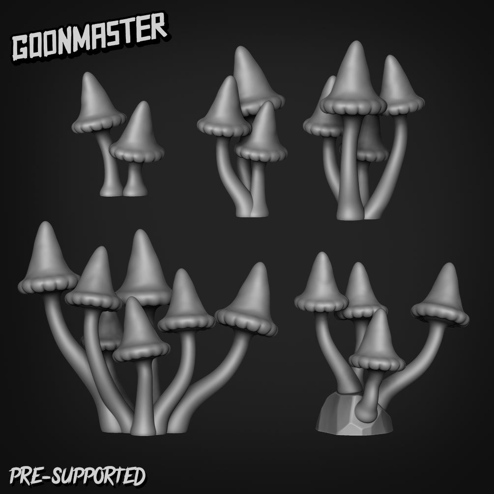 Pointy Mushrooms by Goon Master