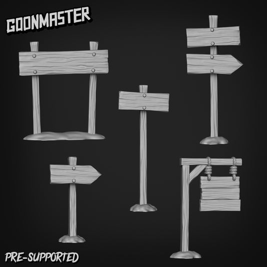 Wooden Sign Posts by Goon Master