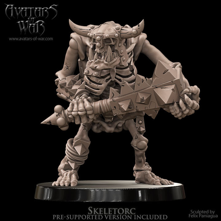 Orc Skeleton with Great Weapon
