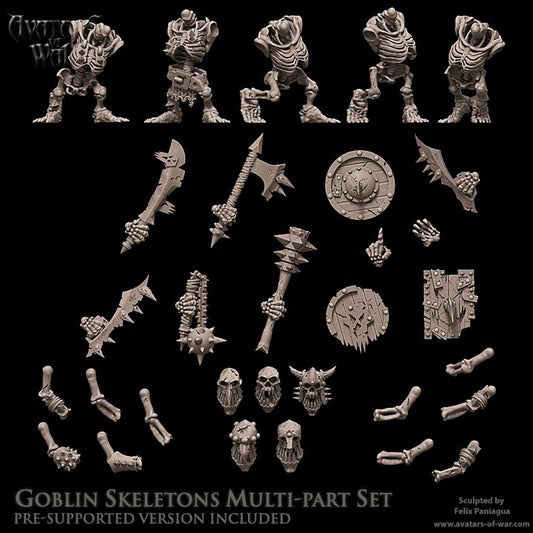 Goblin Skeleton Warriors (Multi-Part Regiment) by Avatars of War